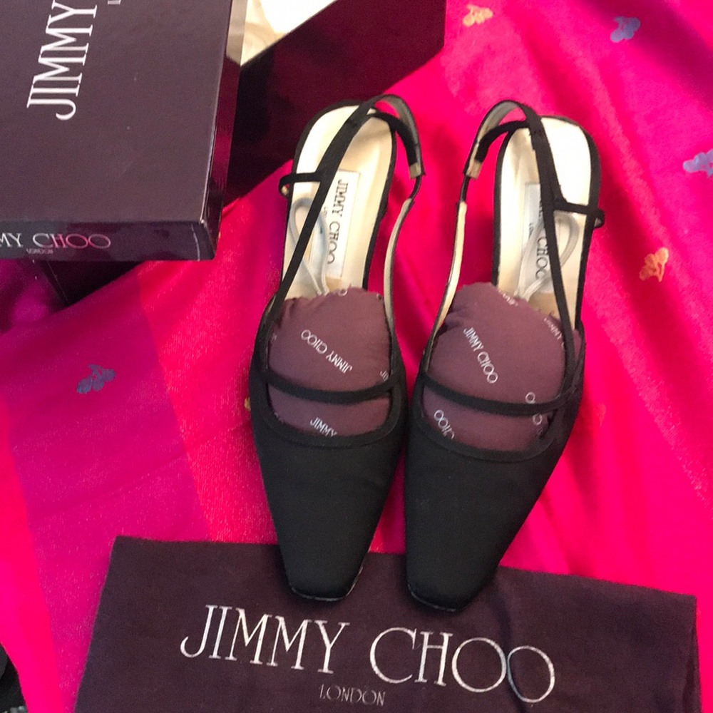 Authentic Jimmy Choo small heel (black)